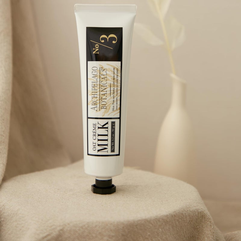 Archipelago Botanicals Oat Milk Hand CrÃ¨me, Rich and Lightly Scented Hand Lotion for Dry Skin, Cuticles and Rough Spots, Premium Plant Extracts (3.2 oz) - Image 3
