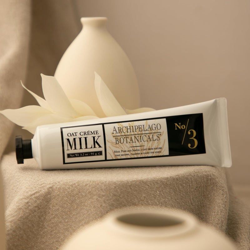 Archipelago Botanicals Oat Milk Hand CrÃ¨me, Rich and Lightly Scented Hand Lotion for Dry Skin, Cuticles and Rough Spots, Premium Plant Extracts (3.2 oz) - Image 4