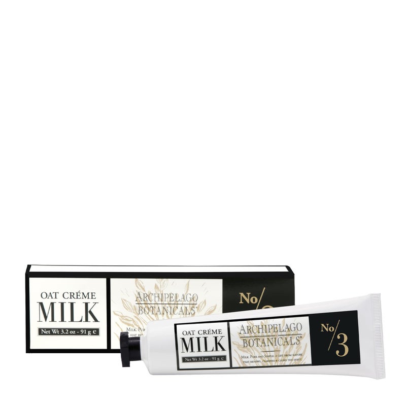 Archipelago Botanicals Oat Milk Hand CrÃ¨me, Rich and Lightly Scented Hand Lotion for Dry Skin, Cuticles and Rough Spots, Premium Plant Extracts (3.2 oz) - Image 1