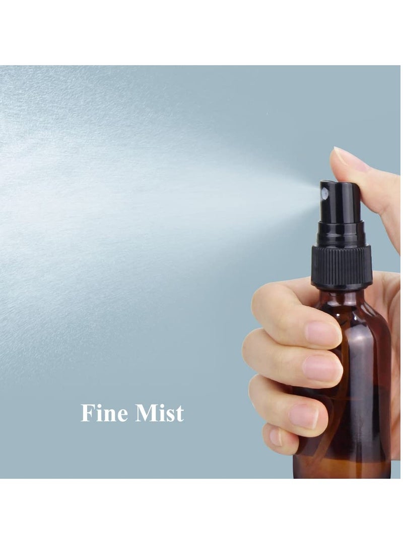 Wedama Wedama Spray Bottle, 2 oz Fine Mist Glass Spray Bottles, Little Refillable Liquid Containers for Watering Flowers Cleaning (16 Pack, Amber)  - Image 3