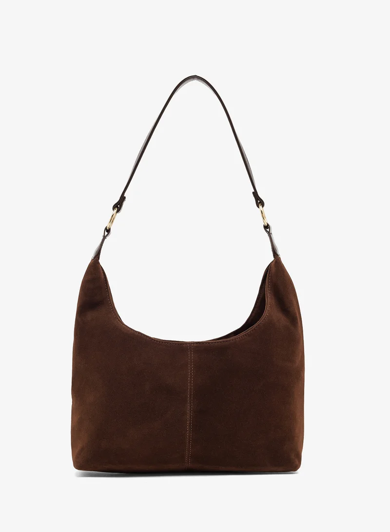 Casual Suede Shoulder Bag