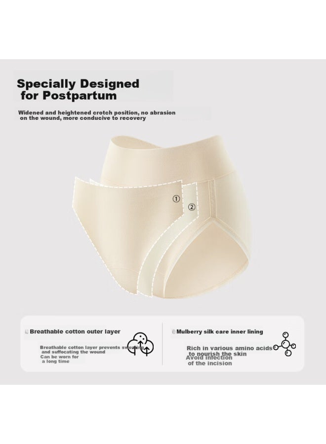 Mei Ya Ting Miaoyating Postpartum C-section Recovery High Waist Cotton Panties For Women, Tummy Control, Scar-free, Non-irritating, Antibacterial - Image 3