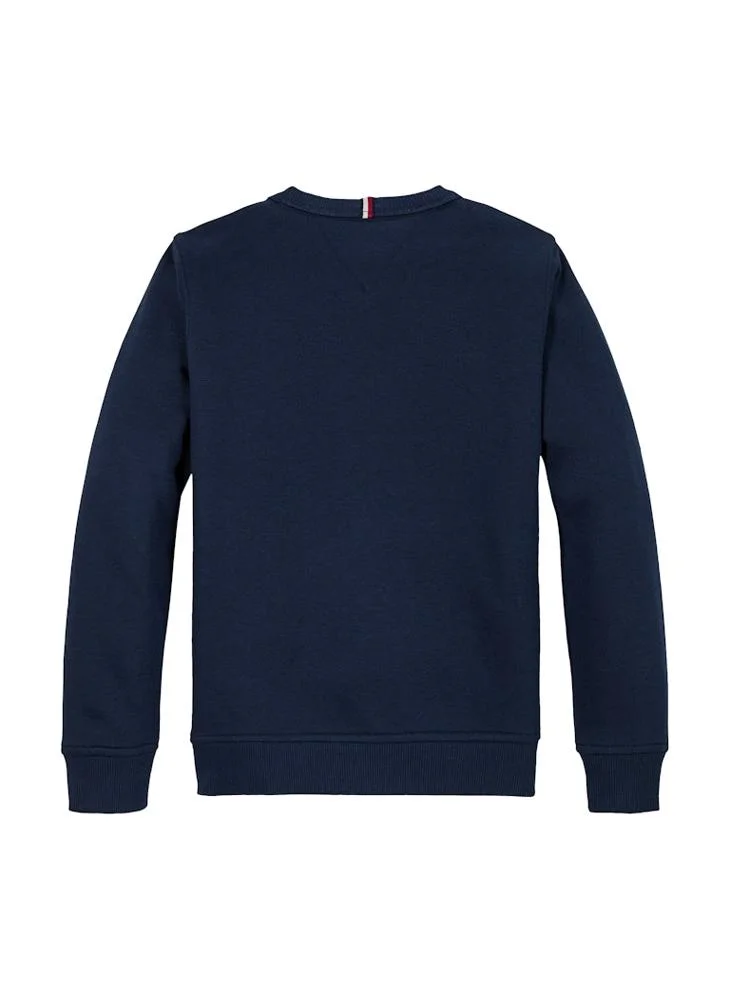 TOMMY HILFIGER Youth Monotype 1985 Logo Label Regular Sweatshirt