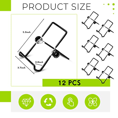 Yinkin 12 Pack Sprouting Stands for Wide and Regular Mouth Mason Jars Canning Jars Holder Stainless Steel Foldable Adjustable Stands for Growing Organic Sprouting - Image 2