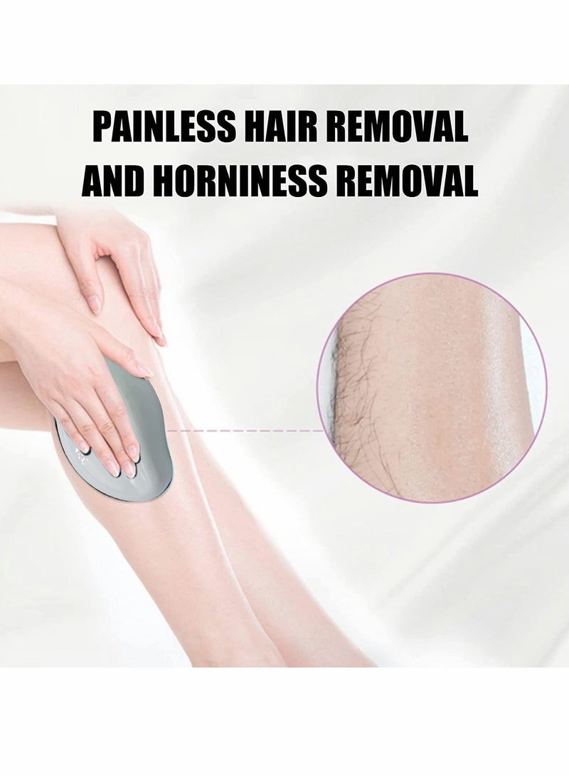 كاست ويف ممحاة إزالة الشعر، أدوات إزالة الشعر الكريستالية غير المؤلمة، ممحاة شعر الكريستال السحرية، بشرة ناعمة وملساء، إزالة شعر الكريستال بسرعة وسهولة للرجال والنساء (أبيض) - Image 2