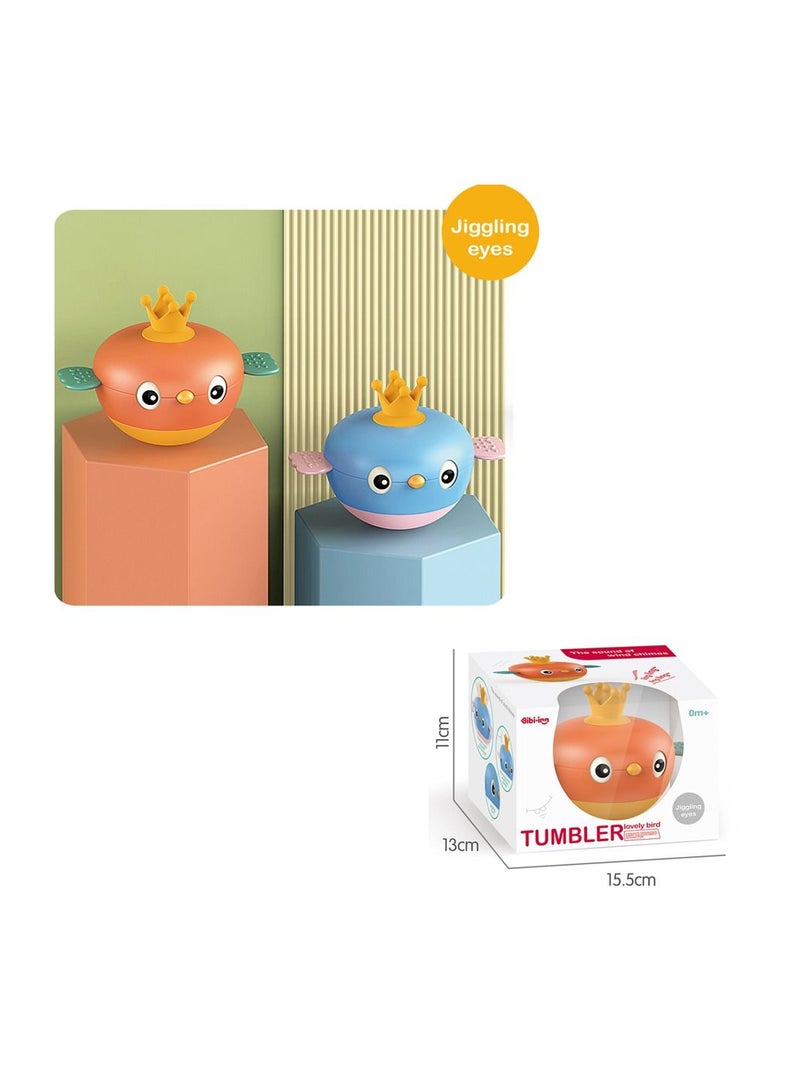 Ibi-Irn Bird Tumbler - Infant Toys with Jiggling Eyes and Wind Chime Sounds-Assorted color - Image 4