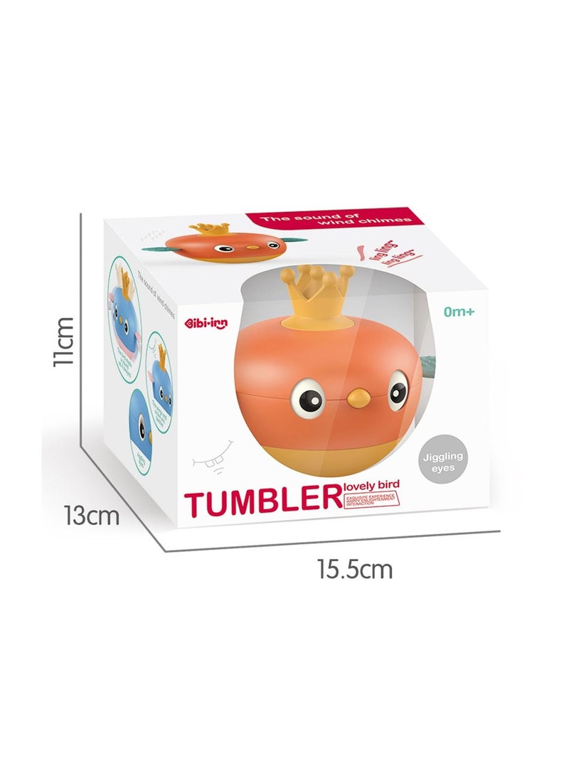 Ibi-Irn Bird Tumbler - Infant Toys with Jiggling Eyes and Wind Chime Sounds-Assorted color - Image 3