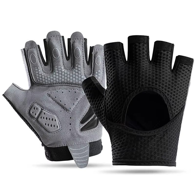 Sports Gloves With Air Cushion Anti Slip Wear Resistant Protection For Fitness Cycling And Outdoor Activities - Image 1