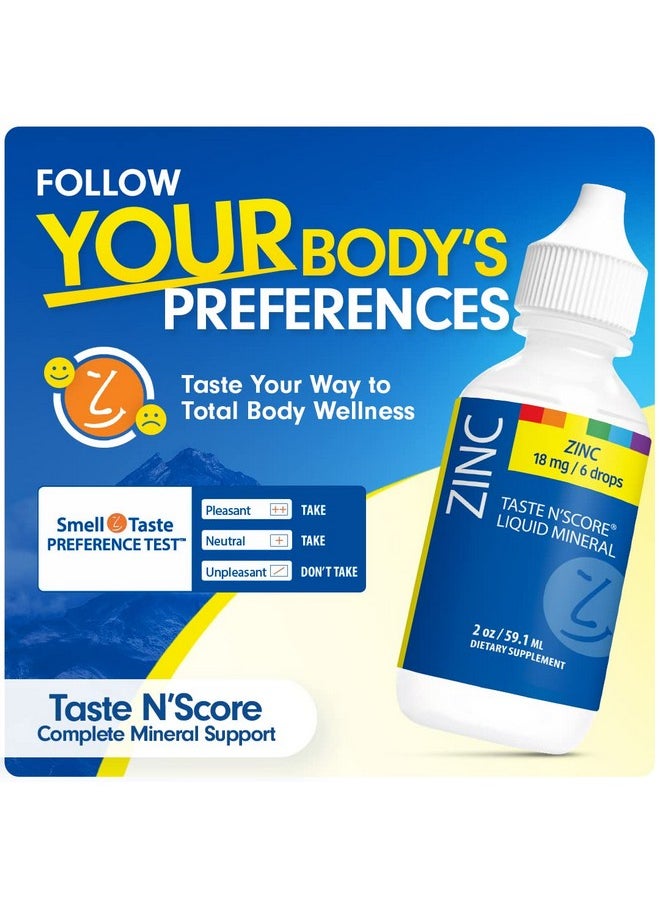 SENSEable Supplements Taste Nscore Zinc Liquid Ionic Mineral Supplement 100% Pure 18 Mg 118 Servings  - Image 2
