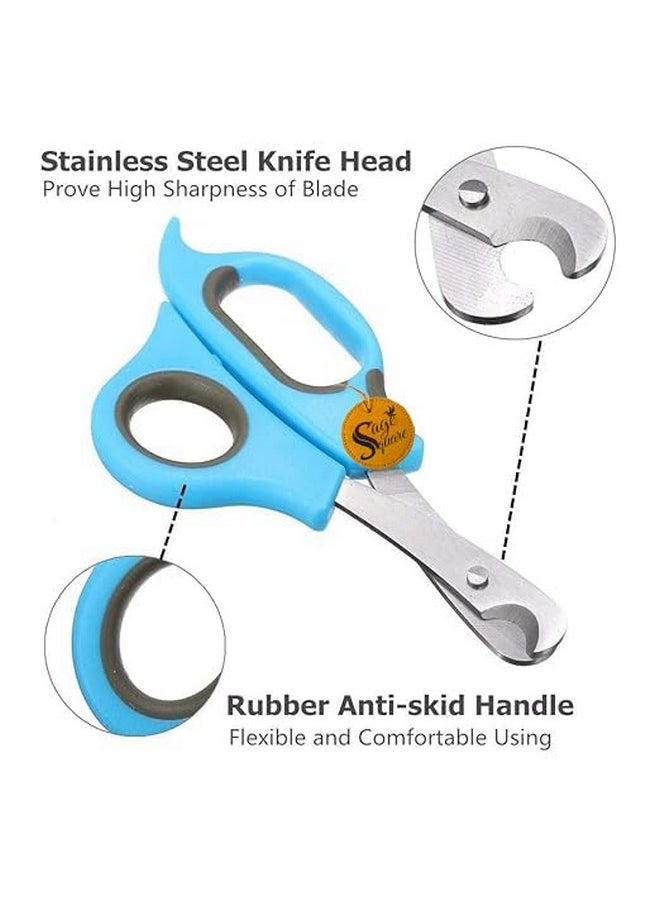 Sage Square Nail Cutter, Clipper, Safe, Stainless Steel, Sharp Blade, Smooth + Pet Comb Thin Pin - Professional Grooming Tool For Dogs/Cats, Detangle, Smooth & Beautify Your Pet'S Fur  - Image 3
