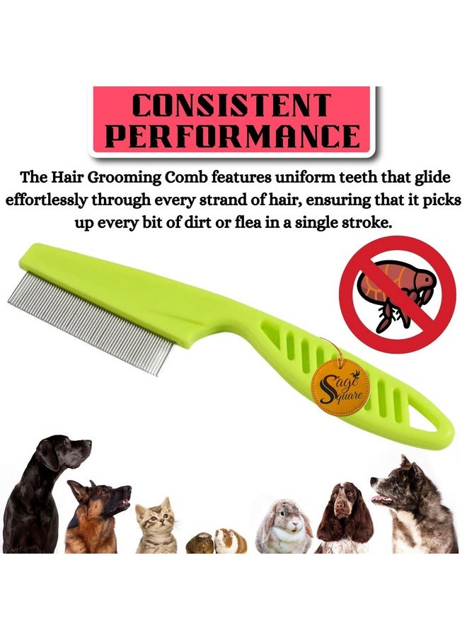 Sage Square Nail Cutter, Clipper, Safe, Stainless Steel, Sharp Blade, Smooth + Pet Comb Thin Pin - Professional Grooming Tool For Dogs/Cats, Detangle, Smooth & Beautify Your Pet'S Fur  - Image 2