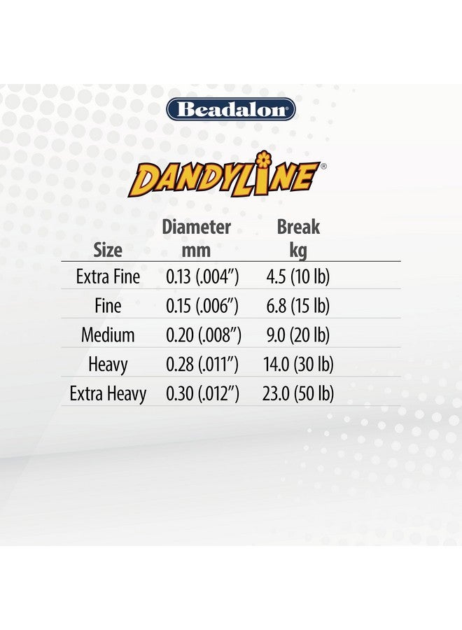Beadalon Dandyline Bead Weaving & Stringing Thread 0.20 Mm / .008 In Black 25 M - Image 3