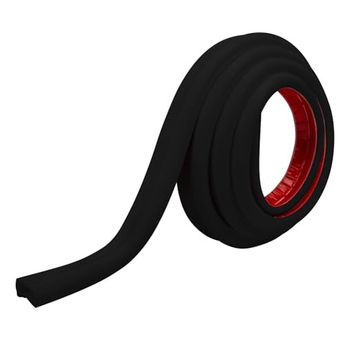 RUBBER BOND TV Cord Hider – Flexible Wall Cord Cover Slim Design Silicone Cable Raceway - Self Adhesive, Cut to Size Design for Hiding Wires on Wall - Clean Home Setup Cable Concealment (Black, 10 Feet) - Image 2