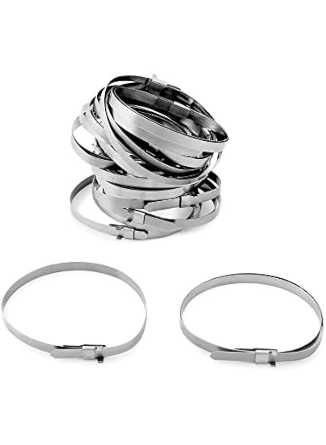 Arabest CV Boot Clamp, 20 Pack 304 Stainless Steel Universal Adjustable Drive Shaft CV Guide Clamp, 1.8 - 3.2, 1.8 - 5.6  - Image 1