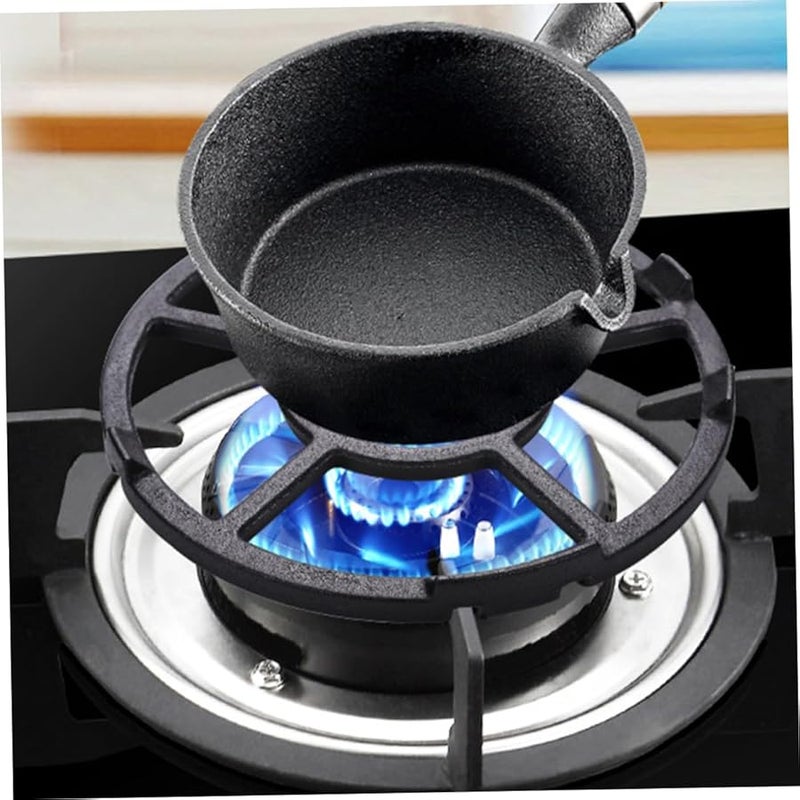 حلقة رف القدر غير القابلة للانزلاق للموقد الغازي، سهلة التخزين، حامل الوك - Image 3