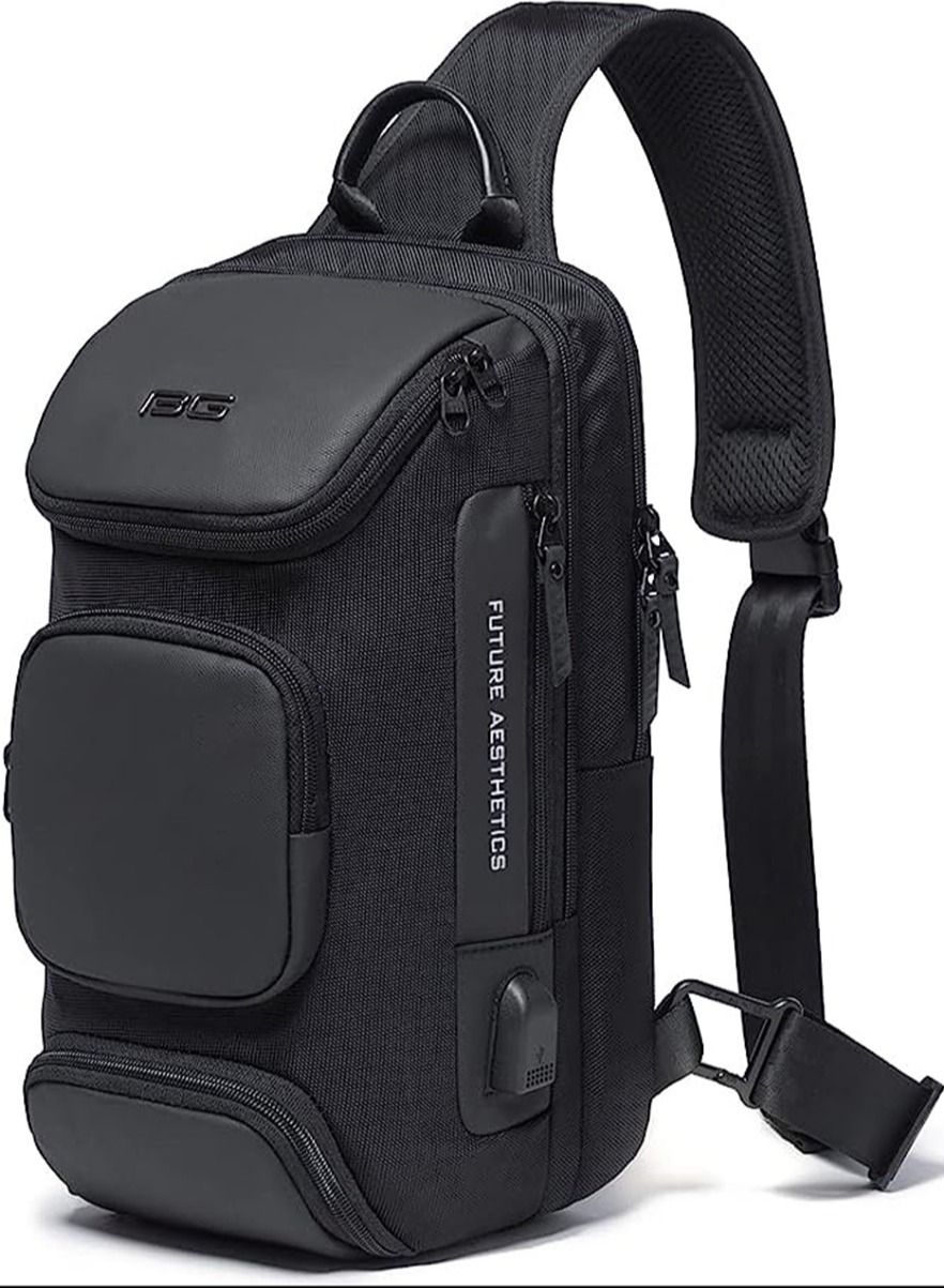 Borsa A Tracolla Uomo BANGE Impermeabile – Zaino Sling Da Viaggio In Tessuto Oxford