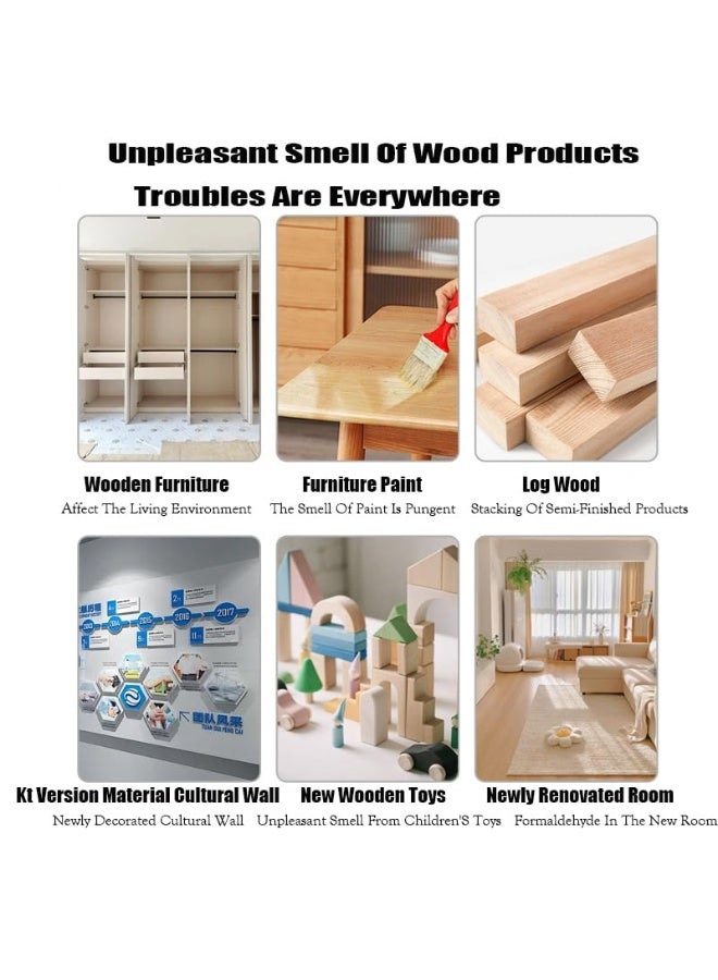 WILLIAM WEIR 500ml Wood Deodorizer & Odor Eliminator for Furniture - Natural Wooden Cabinet, Wardrobe & New Furniture Freshener - Formaldehyde & Paint Smell Remover for Solid Wood, Plywood & Timber - Image 3