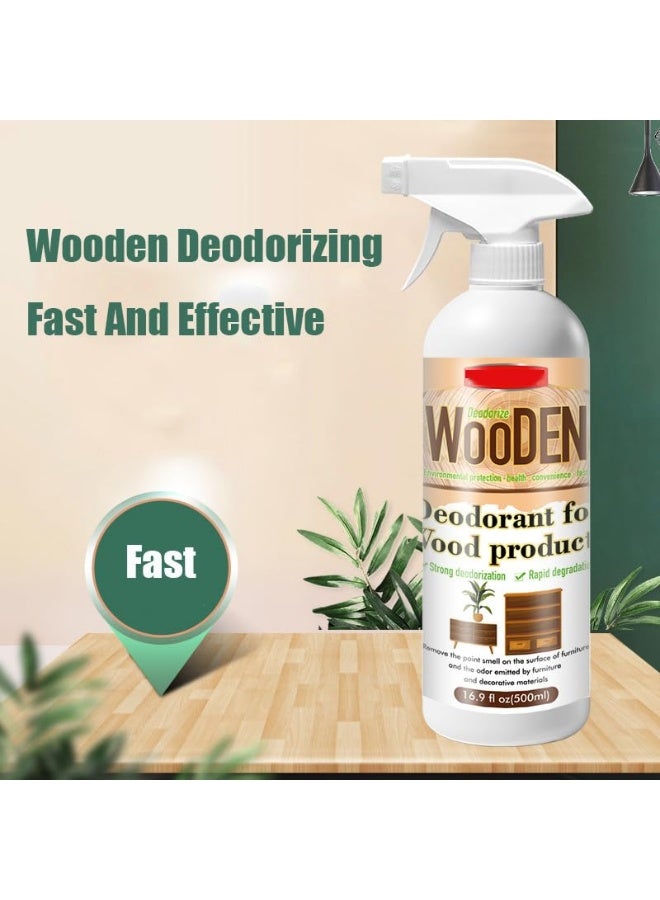 WILLIAM WEIR 500ml Wood Deodorizer & Odor Eliminator for Furniture - Natural Wooden Cabinet, Wardrobe & New Furniture Freshener - Formaldehyde & Paint Smell Remover for Solid Wood, Plywood & Timber - Image 4