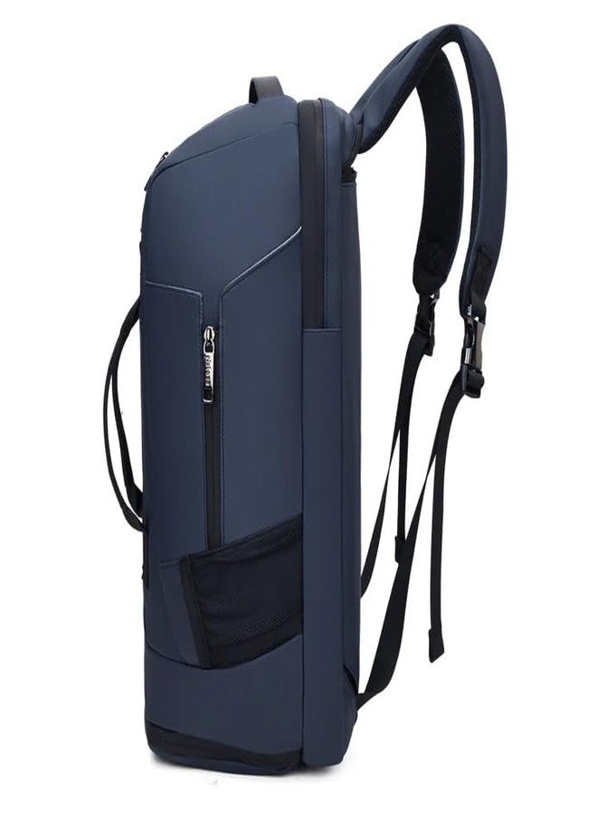 ristoss Large Capacity Travel Backpack Men's Business Travel Bag Outdoor Mountaineering Bag Waterproof Backpack, Fitness Sports Bag (Blue) - Image 2