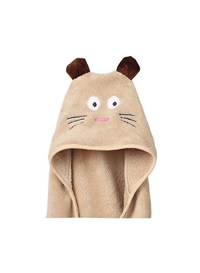 NIBEMINENT Animal Face Design Soft Hooded Towel - Image 1