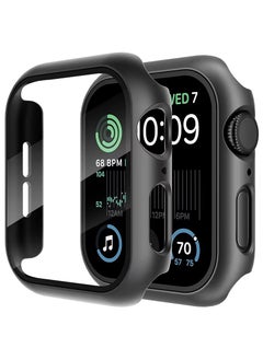 TWEGGON Apple Watch Case Series 10 46MM, Protection Case with Builtin Tempered Glass Case for Apple Watch Series 10 46mm Black  - Image 1