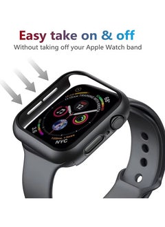 TWEGGON Apple Watch Case Series 10 46MM, Protection Case with Builtin Tempered Glass Case for Apple Watch Series 10 46mm Black  - Image 3