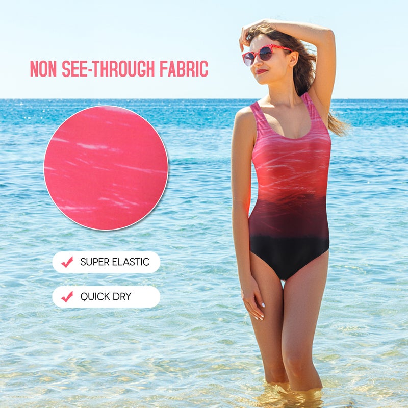 One Piece Swim Suit Women's Crossover Backless Swimsuits Tummy Control Bathing Suits for Surfing Scuba Snorkeling Diving Fishing - Image 3