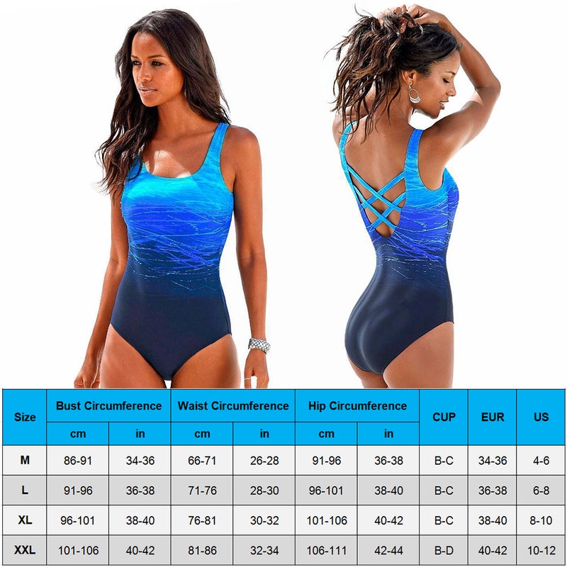 One Piece Swim Suit Women's Crossover Backless Swimsuits Tummy Control Bathing Suits for Surfing Scuba Snorkeling Diving Fishing - Image 5