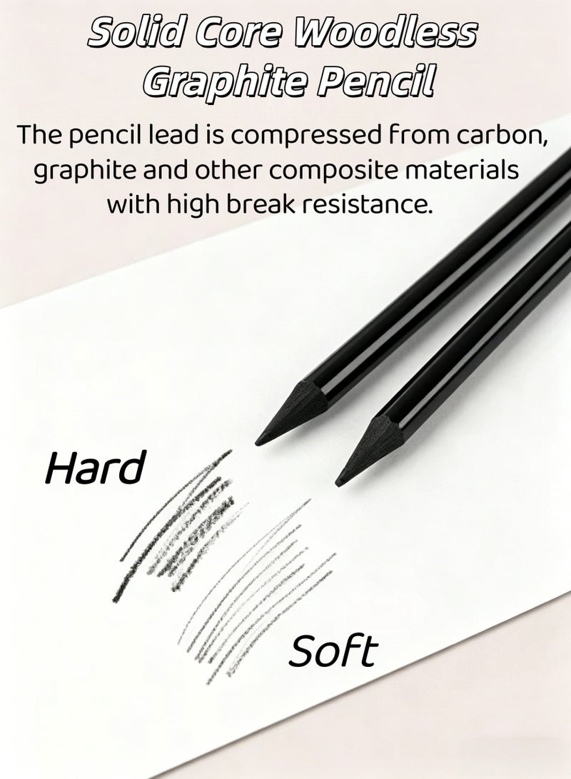 28 PCS Sketching Pencil Set,Art Supplies Kit,Professional Sketch Pencil Set,Drawing and Shading Pencil Set for Artists,Includes Carry Box:Sketch Pencil,Pencil Extender,Charcoal Pencil,Blending Stump,Eraser,Utility Knife - Art Drawing Supplies for Beginner, Kids,Adults - Image 3