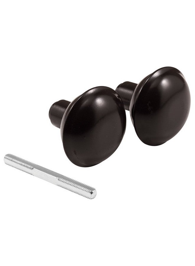 Prime-Line E 2499 Solid Brass Vintage Door Knob Spindle Set, 2-1/4 In. Outside Diameter, Bronze (Single Pack) - Image 1