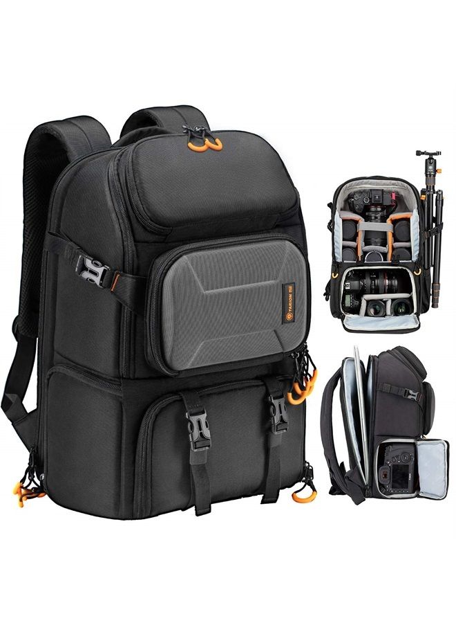 TARION Pro Camera Backpack Large Camera Bag with Laptop Compartment Tripod Holder Waterproof Raincover Outdoor Photography Hiking Travel Professional DSLR Camera Bag Backpack for Men Women Side Access - Image 1