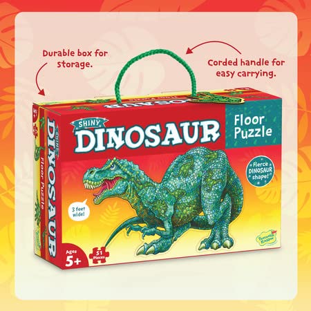 Peaceable Kingdom Shiny Dinosaur Floor Puzzle  1 EA - Image 5