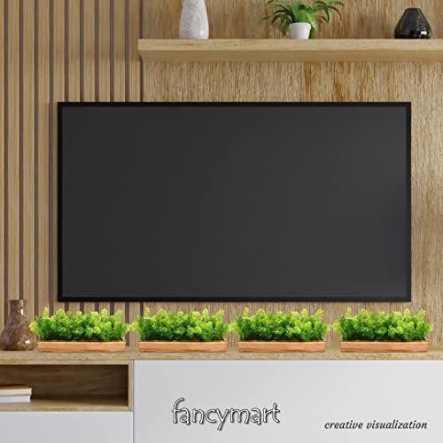 fancymart Artificial Coriander Plant Bunch in Wood Planter - Image 5