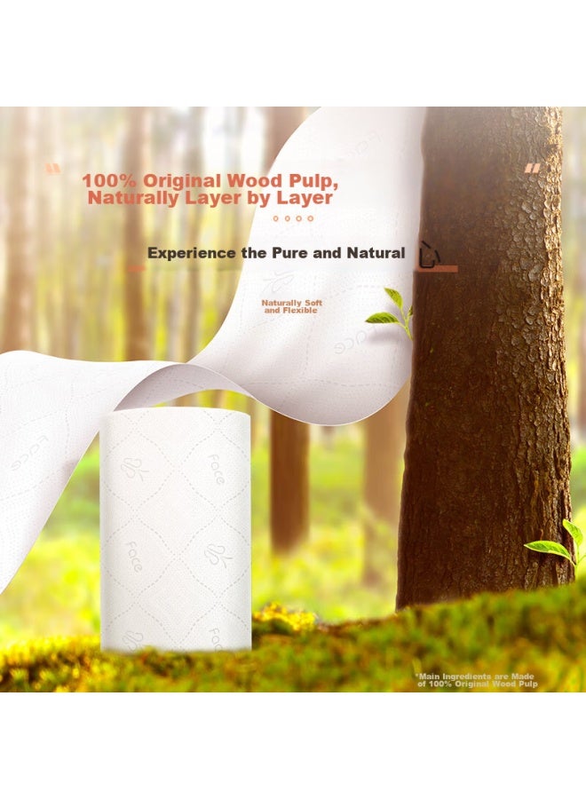 CS Jierou Coreless Toilet Paper, Soft And Thick 4-ply 75g*10 Rolls, Tissue Paper, Double-sided Embossed, Soft And Thick Like Cotton - Image 3