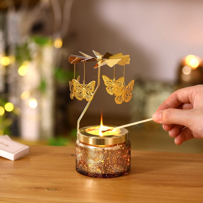 Curimama Mothers Day Gifts for Mom, Butterfly Candle Gifts for Women, Unique Birthday Gift for Women Mama Sister, Best Mom Gift for Grandma, Mother in Law, Rotatable Scented Candles Presents for Easter - Image 2