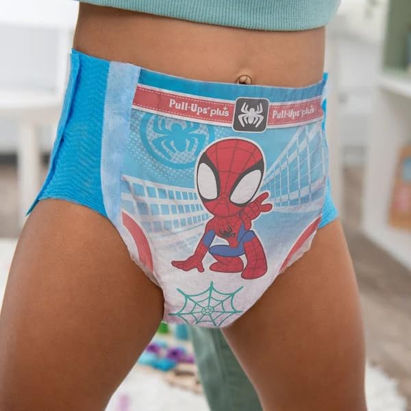Pull-Ups Huggies Pull-Ups Boys' Potty Training Pants, Size 3T-4T Training Underwear (32-40 lbs), 4 Packs 29 Per Pack 116 Count Total, Packaging May Vary Exclusive Spiderman Designs - Image 3