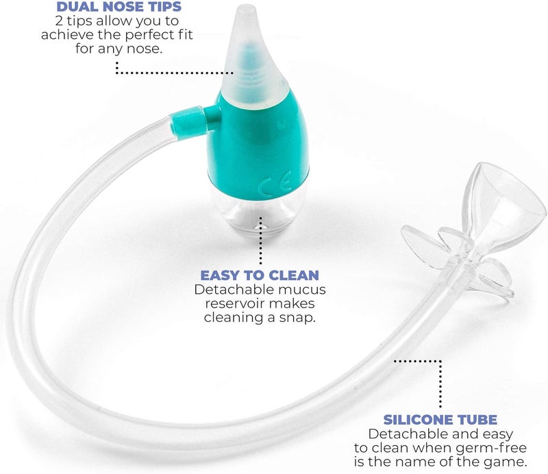 OCCObaby Manual Baby Nasal Aspirator  Nose Sucker for Toddlers and Newborns  Baby Congestion Relief  Aspirador Nasal para Bebes  Baby Nose Aspirator for Runny Nose Relief for Toddlers and Infants - Image 3
