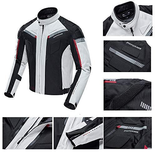 Zyxformis Motorcycle Jacket Motorbike Biker Waterproof Jackets Windproof Full Body Protective Gear Armoured Summer Winter for Men - Image 4
