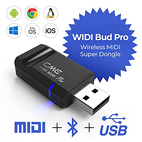 CME WIDI Bud Pro - Bluetooth MIDI Interface for iOS, macOS, Windows, Android, ChromeOS, Linux - Plug, Pair & Play - No drivers - Ultra low 3ms latency for computer/laptop/mobile device - Image 2
