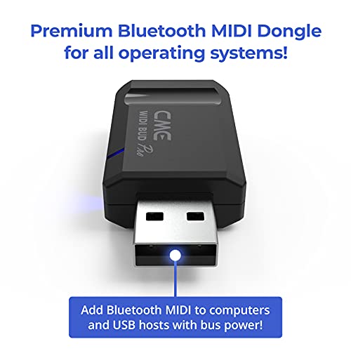 CME WIDI Bud Pro - Bluetooth MIDI Interface for iOS, macOS, Windows, Android, ChromeOS, Linux - Plug, Pair & Play - No drivers - Ultra low 3ms latency for computer/laptop/mobile device - Image 3