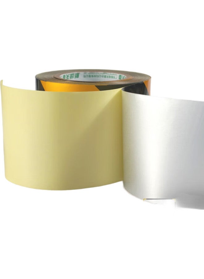 Tango Pet Reflective Warning Tape, 100Mm*45M, Cycling Reflective Sticker, Roadside Vehicle Clothing, Black And Yellow Diagonal Striped Zebra Pattern, Wide Tape, Ground Marking Line, Floor Safety Sign - Image 3