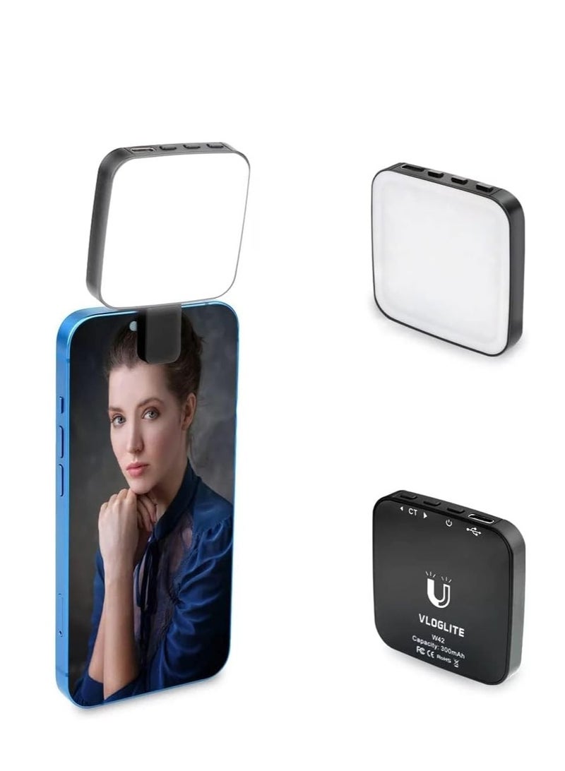 Magnetic Selfie Light, Adjustable Rechargeable LED Fill Light for iPhone 12/13/14 Series, Compatible with Live Stream, Makeup, TikTok, Video  - Image 1