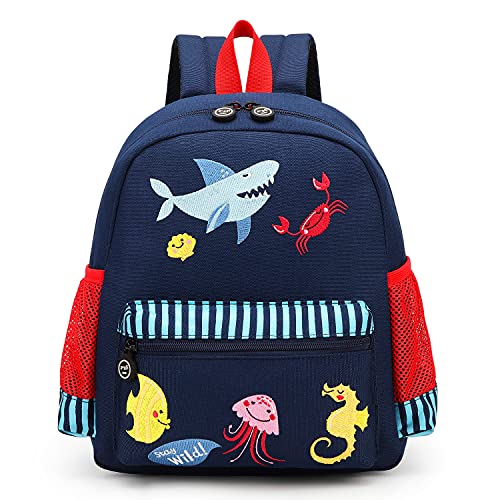 willikiva Cute Zoo 3d Kids Backpack for Boys and Girls Toddler Backpack Bags(Ocean World) - Image 1