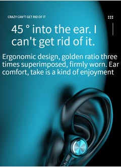 Generic Wireless bluetooth headset sports binaural in-ear neck hanging neck headset super long standby battery life pink  - Image 3