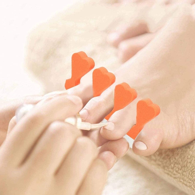 Tecbeauty 120pcs Toe Separators for Pedicure - Sponge Toe Separator for Nail Polish Party Nail Art Painting Toenails, 4 Funny Colors - Comfy and Soft - Image 4