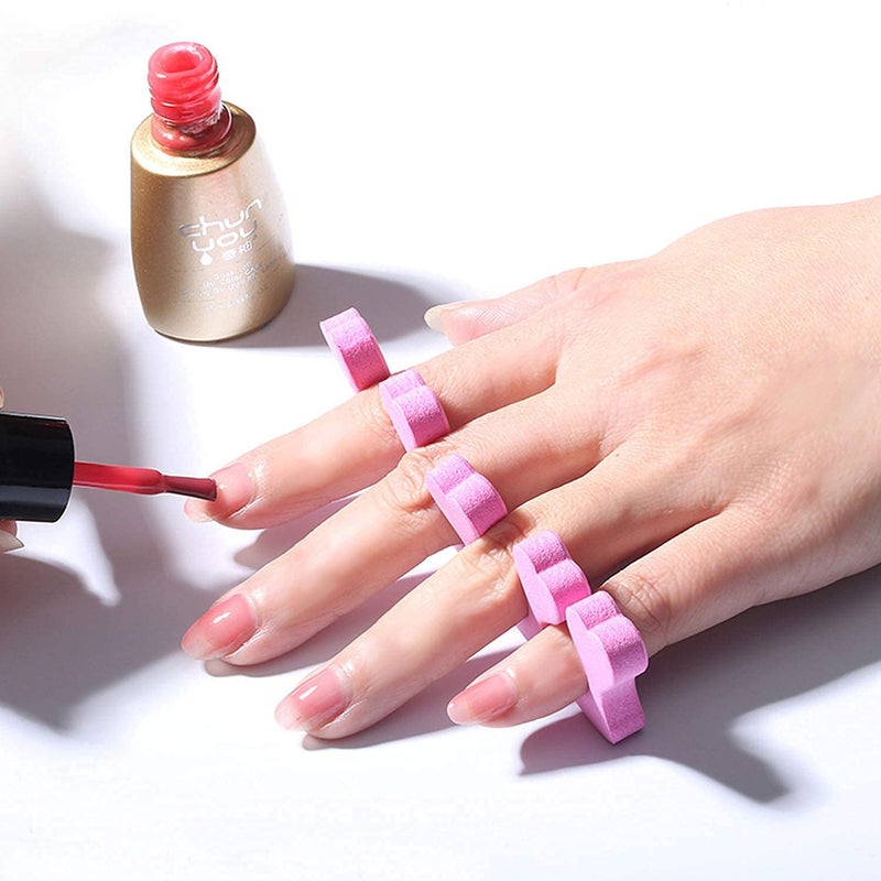 Tecbeauty 120pcs Toe Separators for Pedicure - Sponge Toe Separator for Nail Polish Party Nail Art Painting Toenails, 4 Funny Colors - Comfy and Soft - Image 5