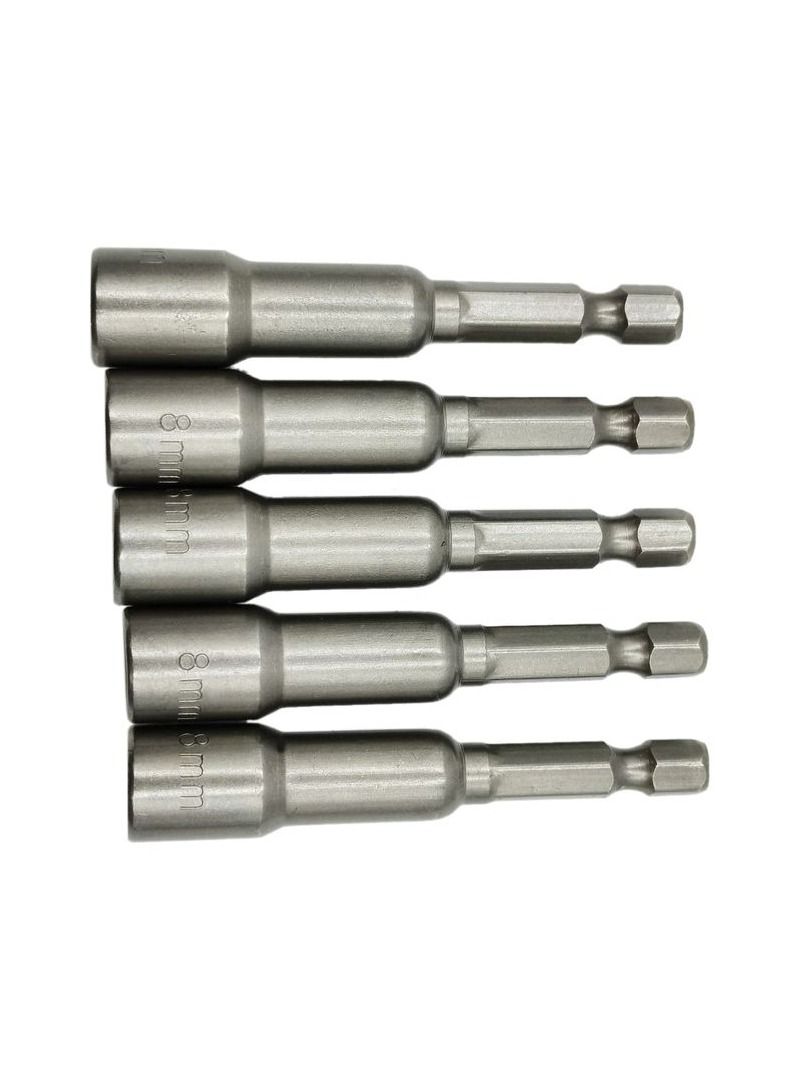 Cobalt COBALT Magnetic socket Bit 5 Pcs 8mm High Precision Exact Screw Fit Reduce Slip Socket Adaptor Wrench Nut Setter Set  - Image 3
