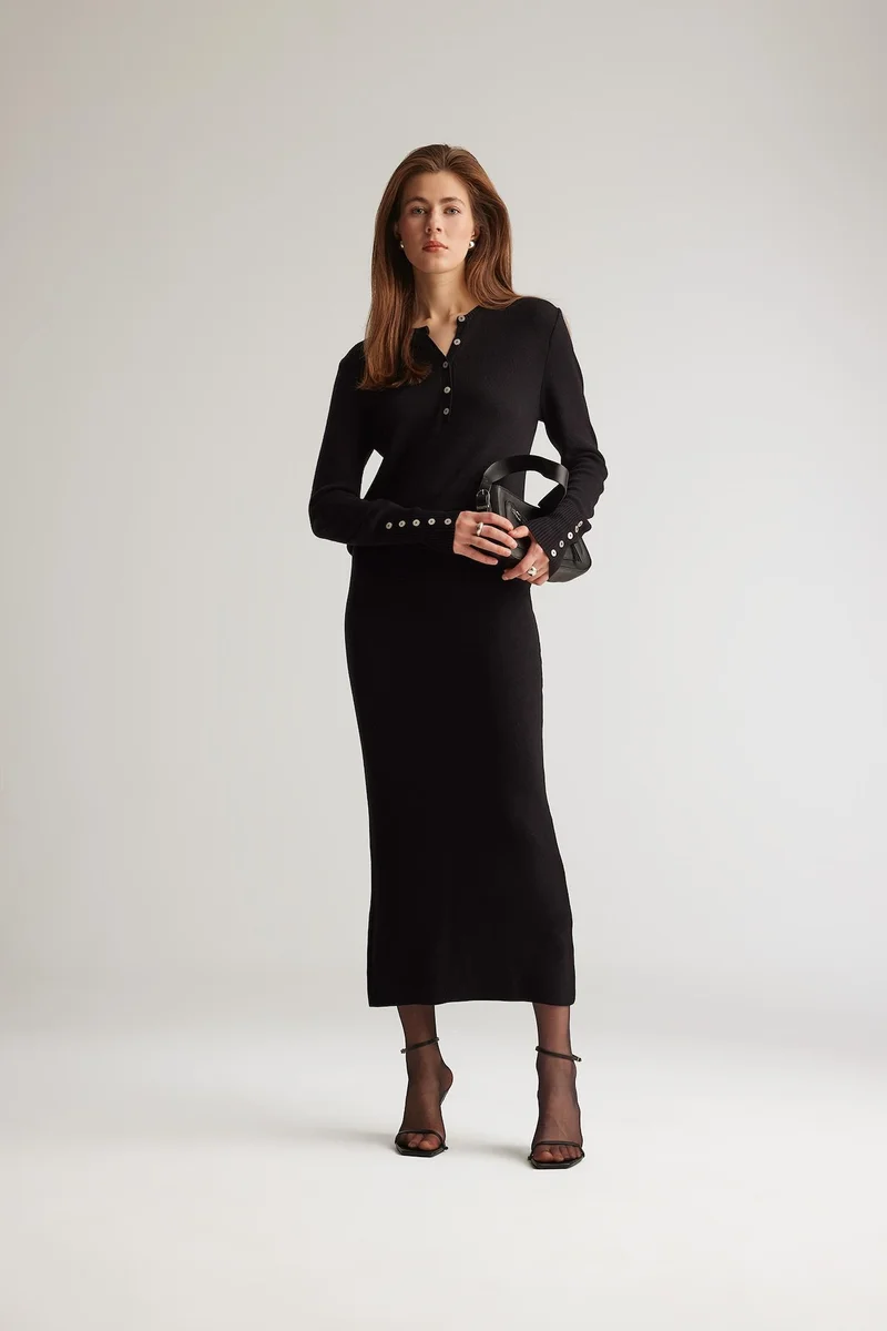 ديفاكتو Basic Midi Pencil Skirt
