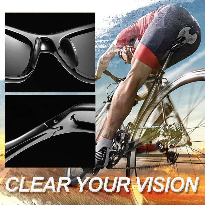 Joopin Sports Sunglasses Polarized UV400 Protection Wrap Around Sun Glasses Shades for Men Women - Image 5
