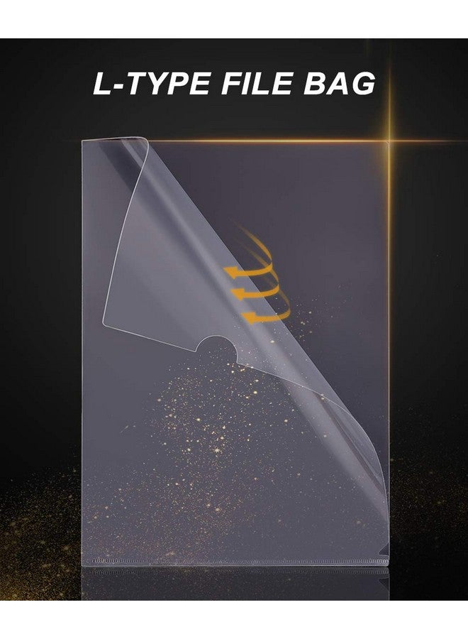 Fyess 50Pcs Clear Plastic Document Folders, Us Letter/ A4 Size 14C (1.4Mm) Thick Clear Transparent Document Folders Copy Safe Project Pockets Lightweight Plastic Paper Jacket Sleeve Folders - Image 5